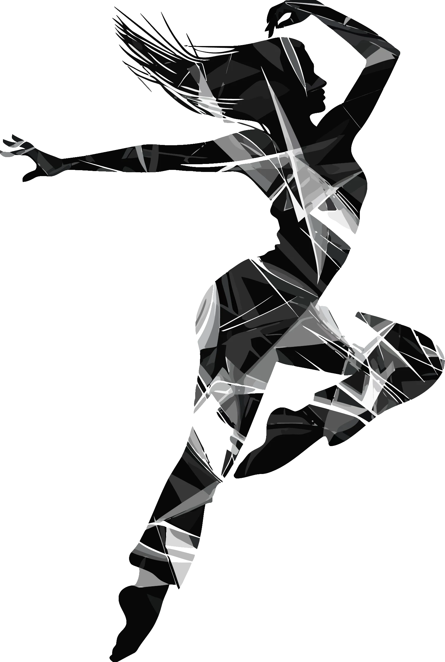 Tänzerin aus Polygone